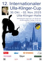 SV Neptun 1910 Aachen e.V. Plakat zum 12. Ulla-Klinger-Cup 2025 Wasserspringen