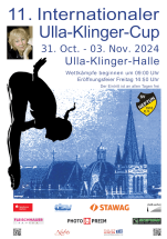 SV Neptun 1910 Aachen e.V. Plakat zum 11. Ulla-Klinger-Cup 2023 Wasserspringen