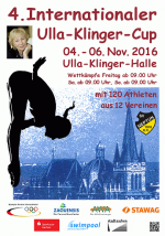 SV Neptun 1910 Aachen e.V. Plakat zum 4. Ulla-Klinger-Cup 2016 Wasserspringen